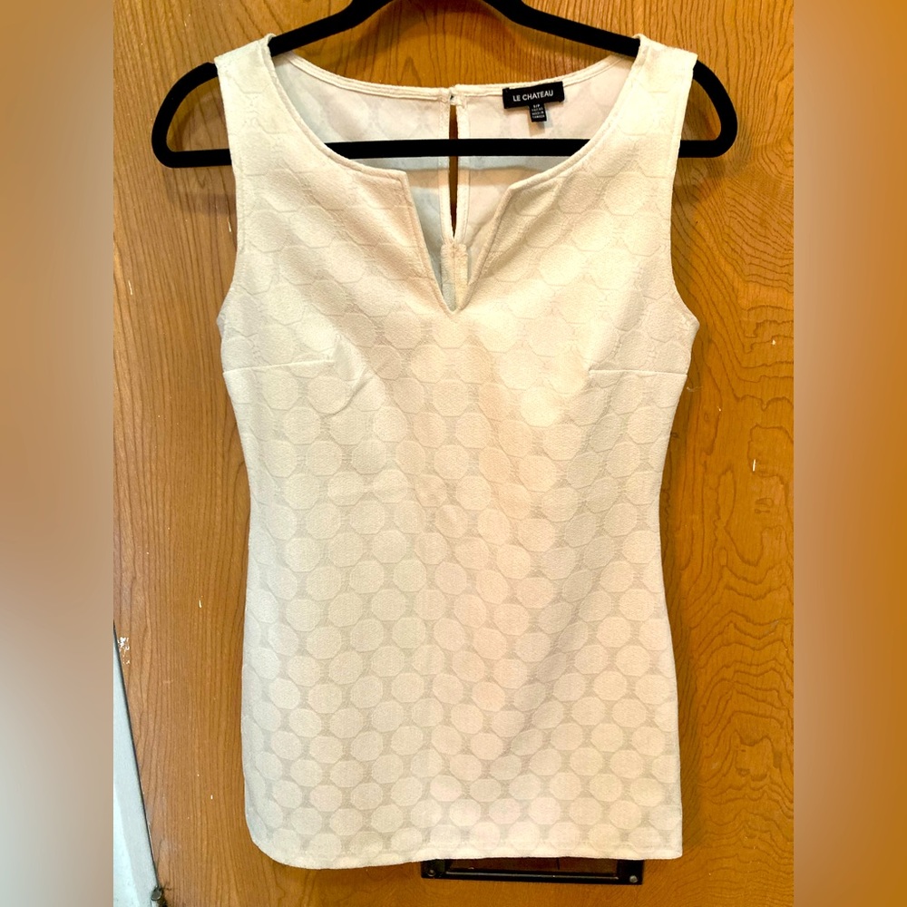 Women’s Le Chateau Mod Go-go Dress, Ivory, Size Small